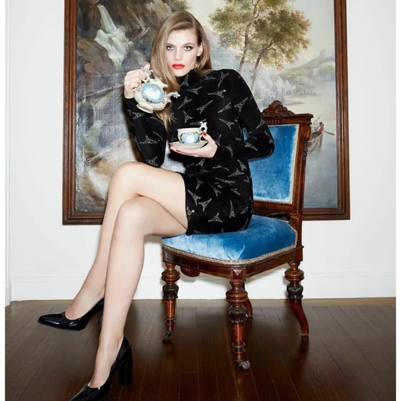 BALENCIAGA Eiffle Tower Crystal Mock Neck Sweater - Picture 4 of 12